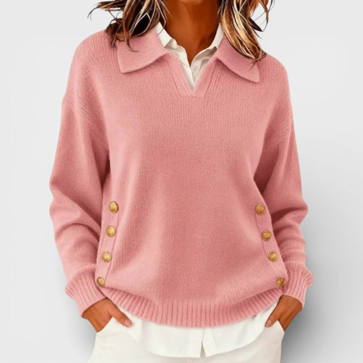Cayetana™ | Jersey con detalle de botones