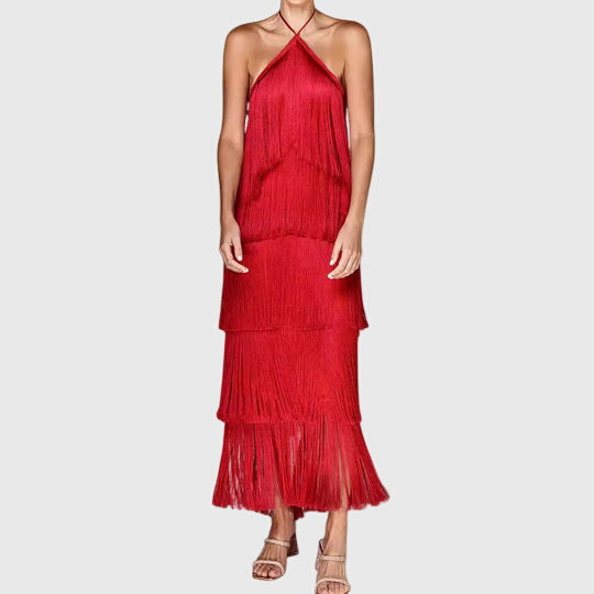 Monique | Vestido con Flecos