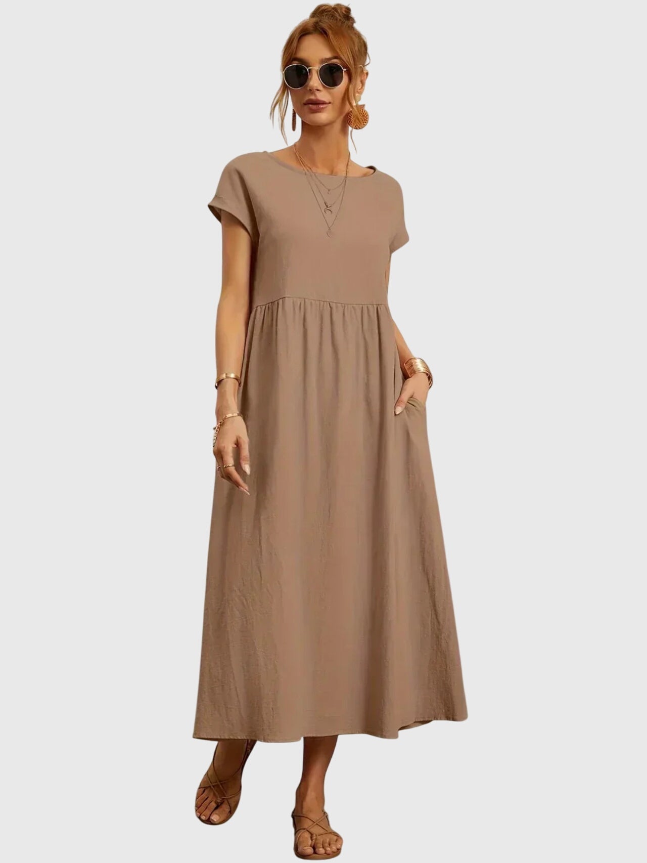 Giselle | Vestido Casual con Bolsillos