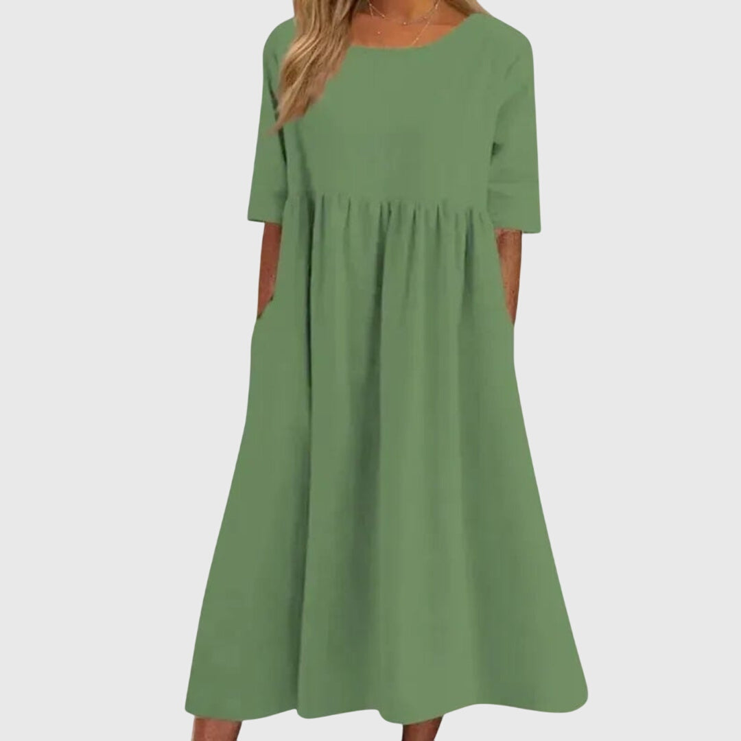 Haisley | Vestido Elegante de Manga Corta