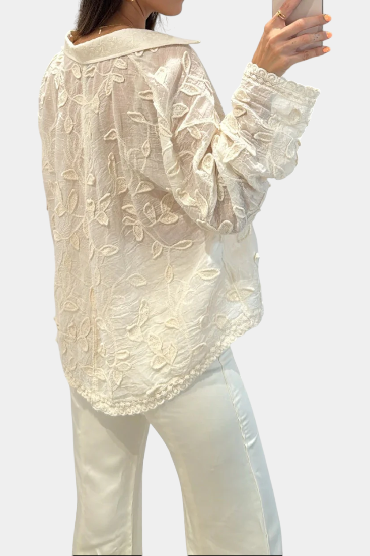 Camisa de Encaje Bordado Prairie