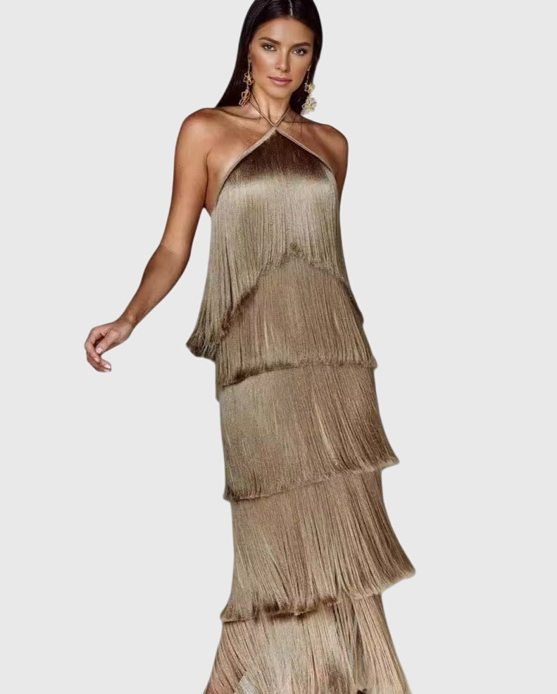 Monique | Vestido con Flecos