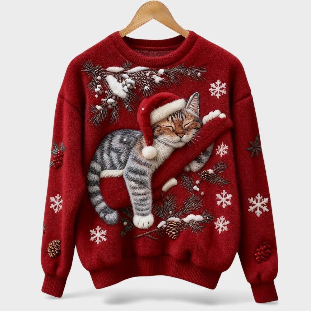 Carolina™ | Suéter Navideño de Gato