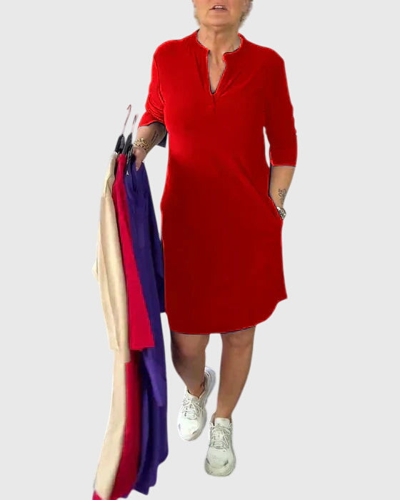 Caroline | Vestido Sin Mangas de Cuello en V