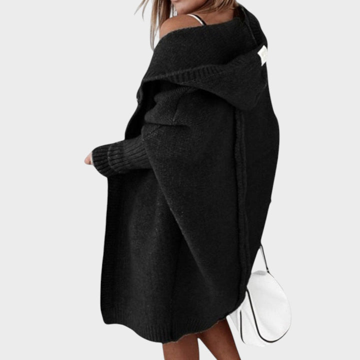 Marcela™ |  Cárdigan de Punto con Capucha Oversized