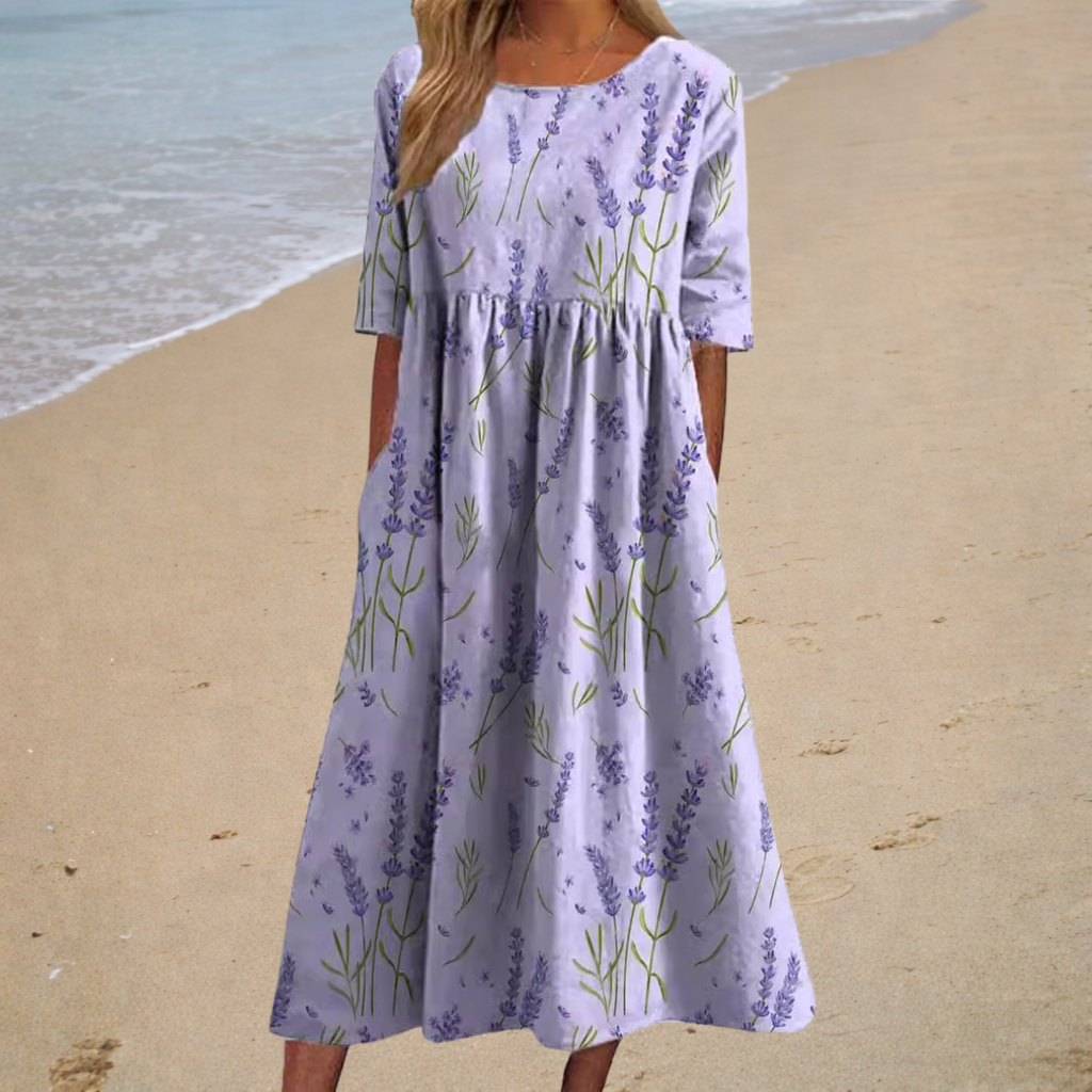 Thais - Vestido Largo Fluido, Elegante y Confortable
