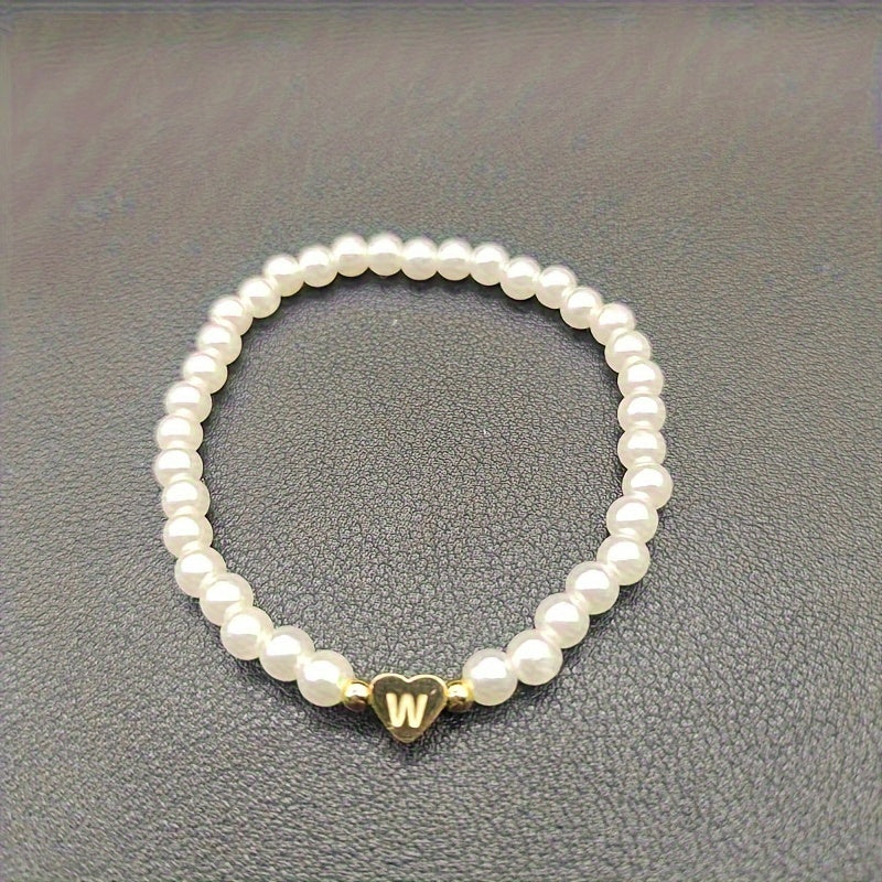 Pulsera Chic con Inicial en Corazón (A–Z)