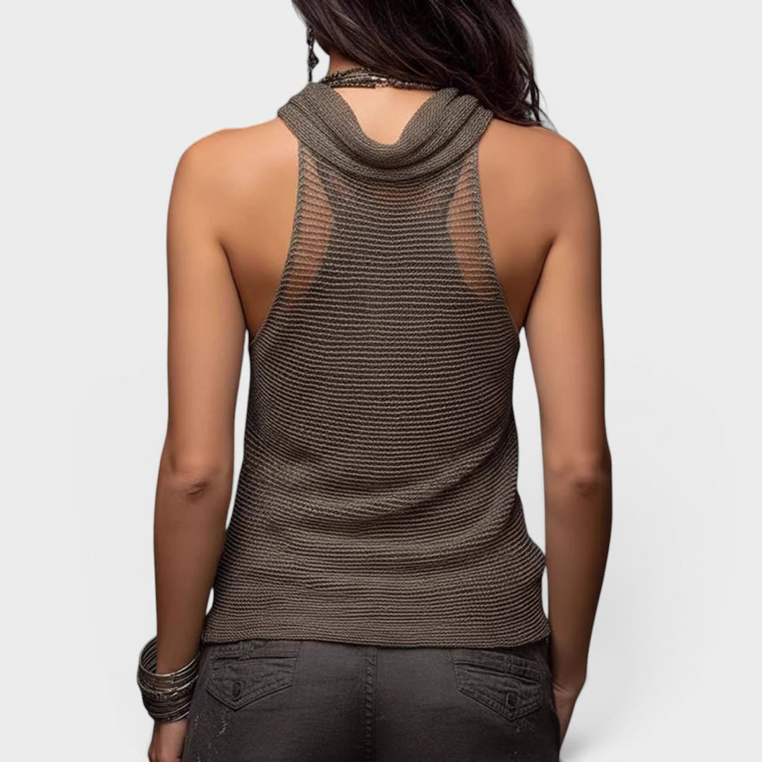 Violeta™ | Top halter de malla elegante
