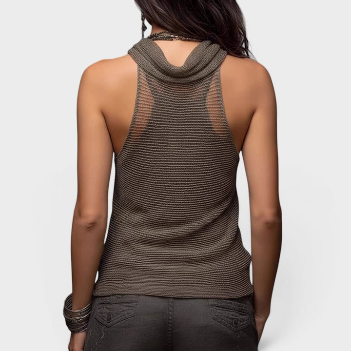 Violeta™ | Top halter de malla elegante