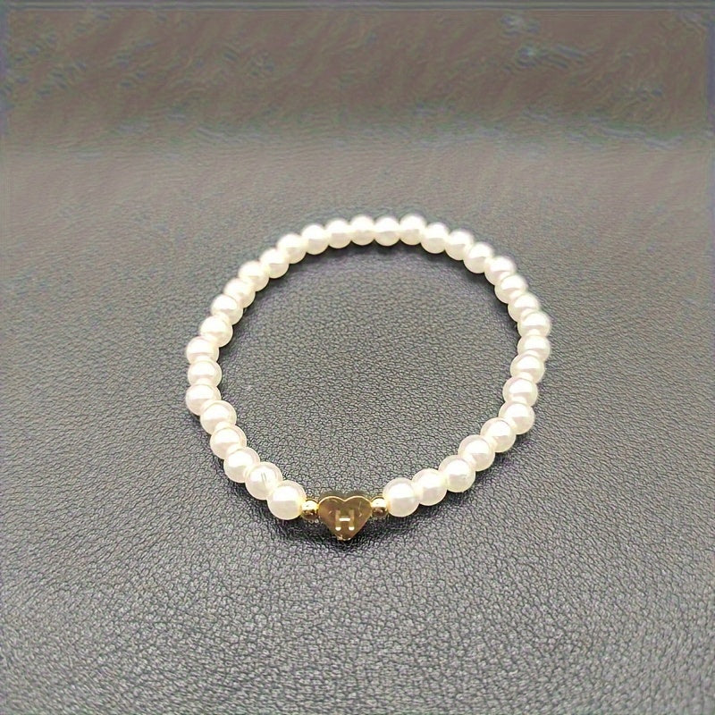 Pulsera Chic con Inicial en Corazón (A–Z)