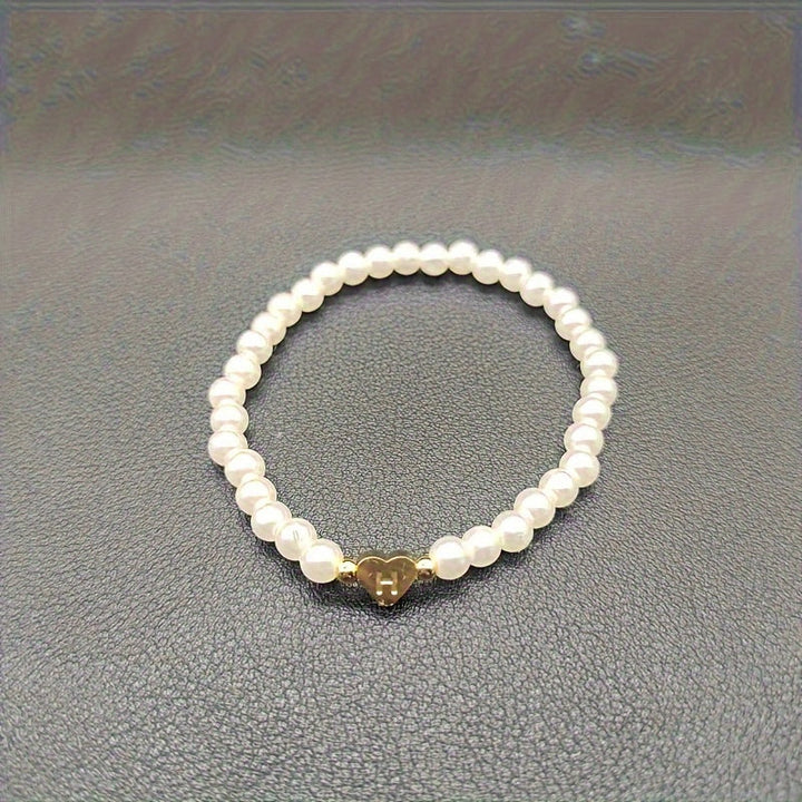Pulsera Chic con Inicial en Corazón (A–Z)