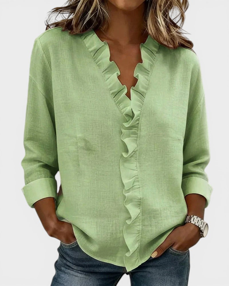 Jimena™ | Blusa con volantes elegante y ligera