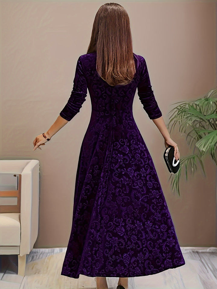 Julie | Elegante Vestido Maxi con Estampados