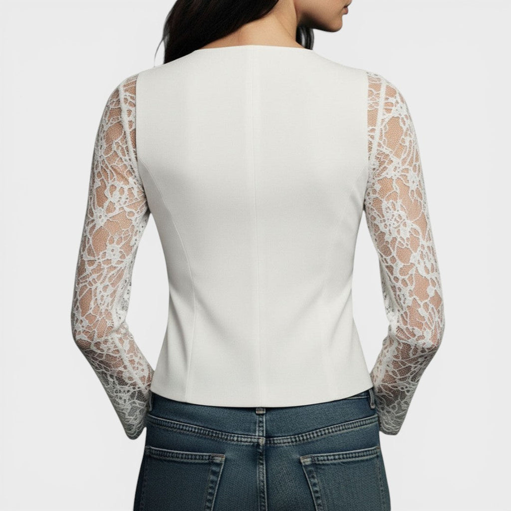 Elena™ | Blusa de encaje elegante