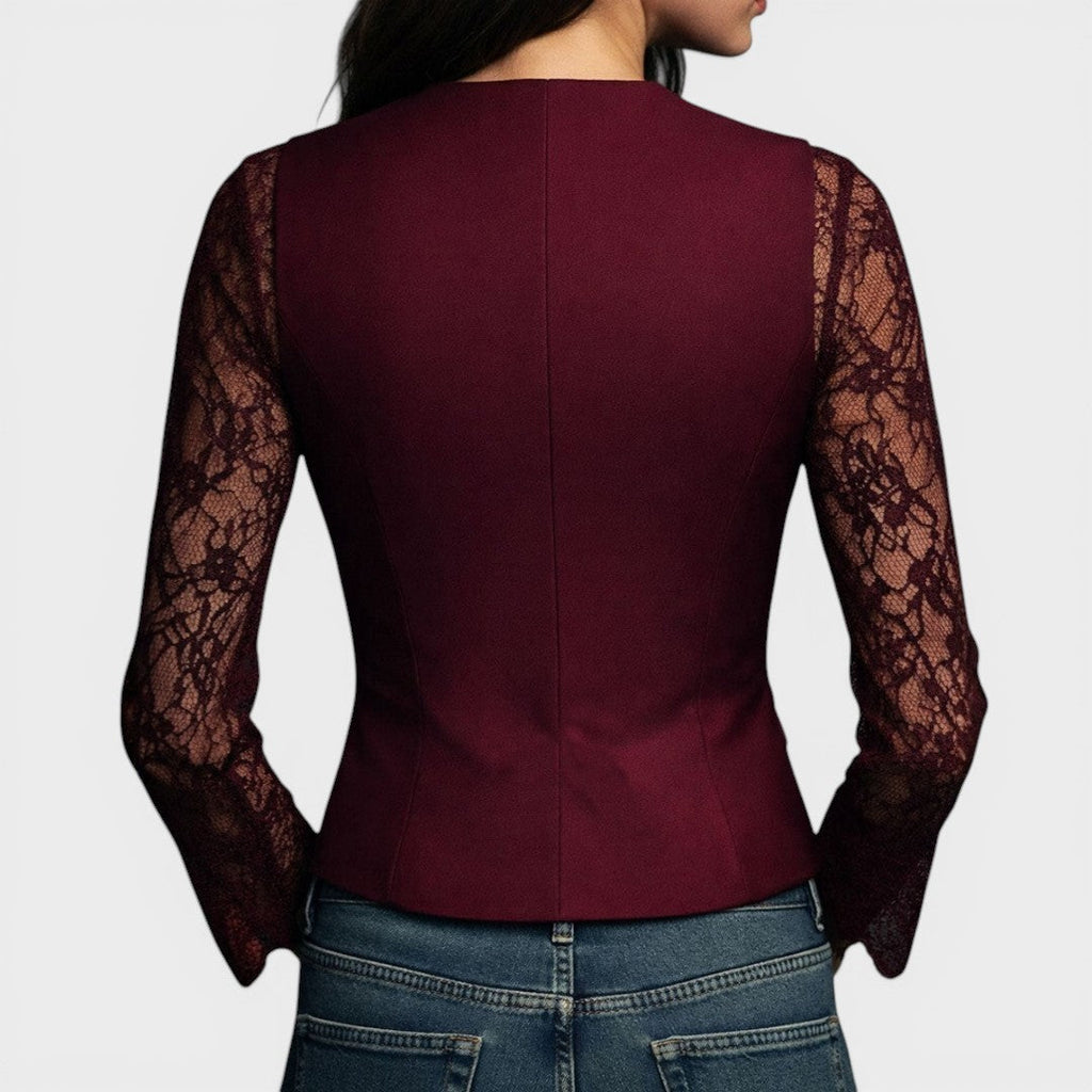 Elena™ | Blusa de encaje elegante