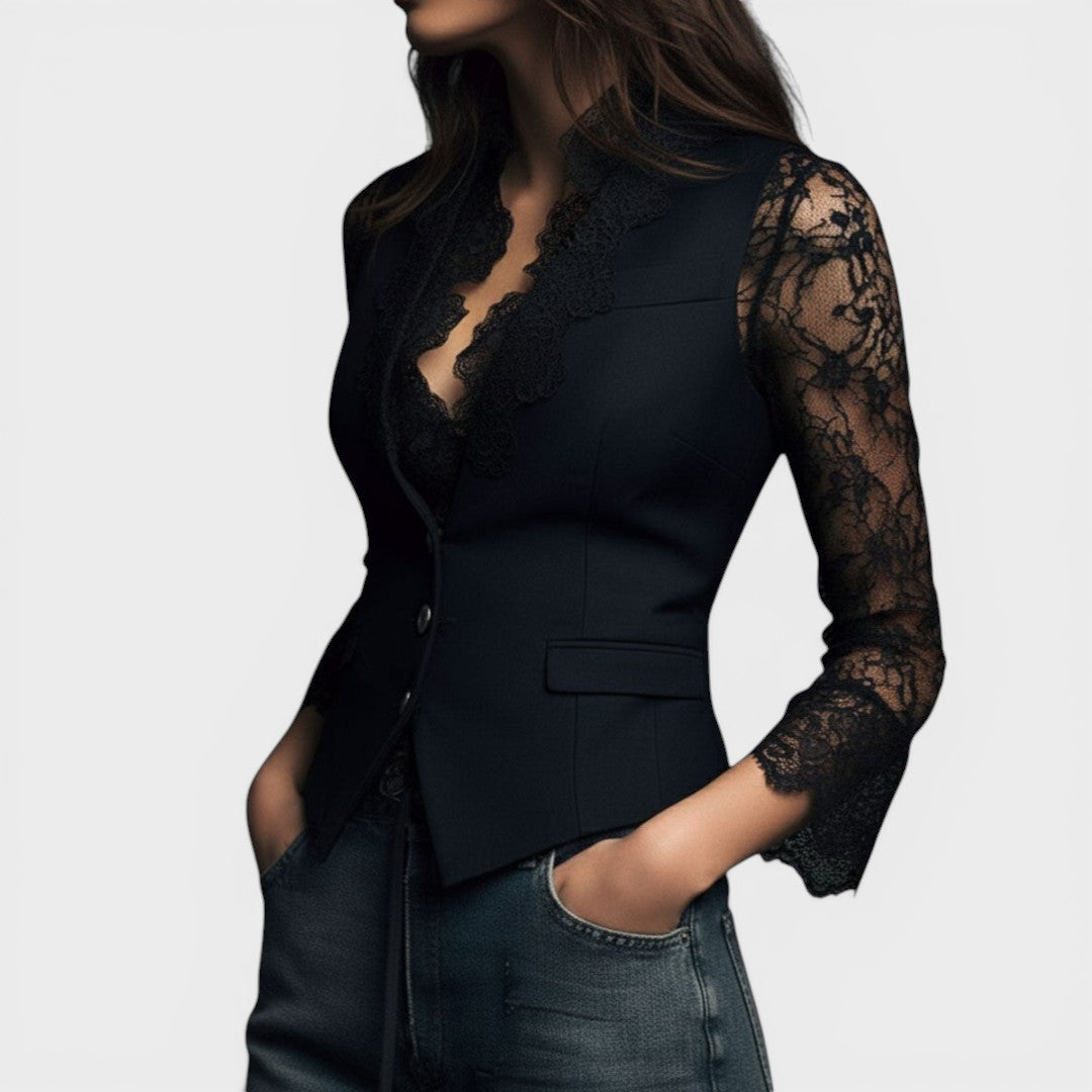 Elena™ | Blusa de encaje elegante