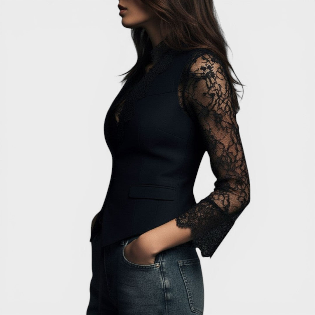 Elena™ | Blusa de encaje elegante