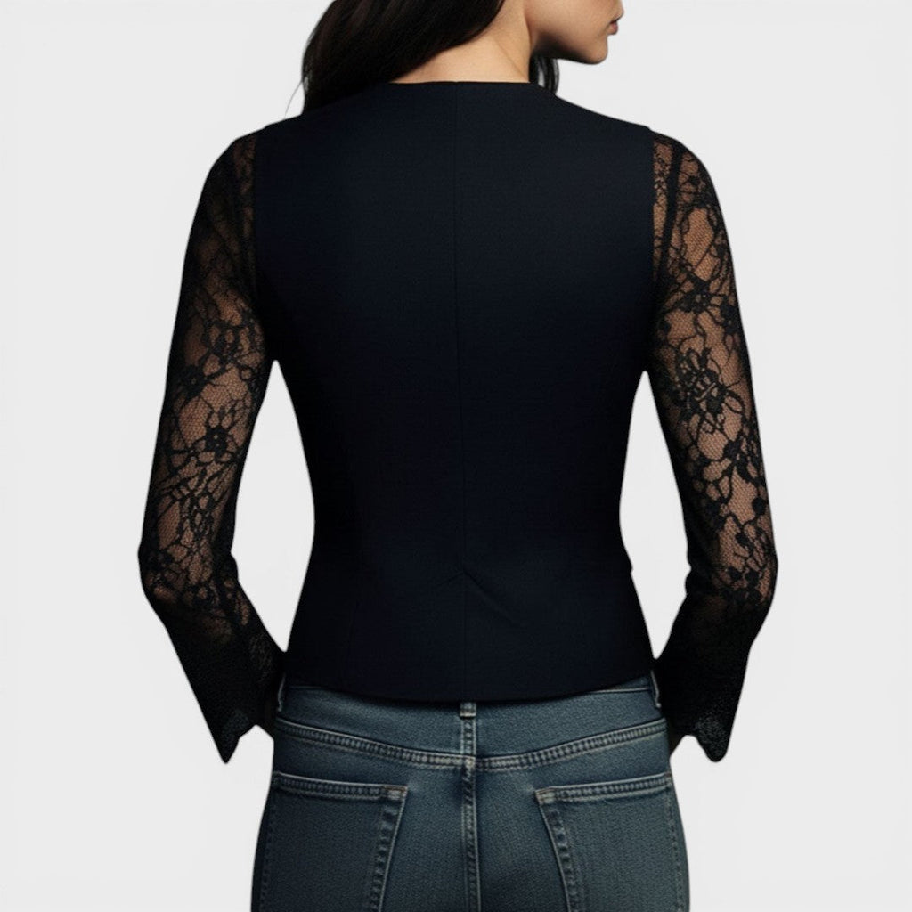 Elena™ | Blusa de encaje elegante