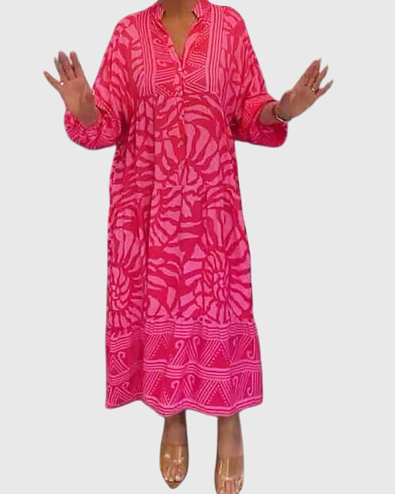 Mckinley | Vestido Maxi Con Estampado Elegante