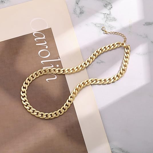 Collar chunky de eslabones cubanos