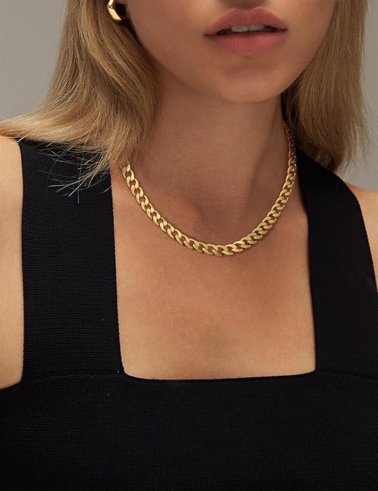Collar chunky de eslabones cubanos