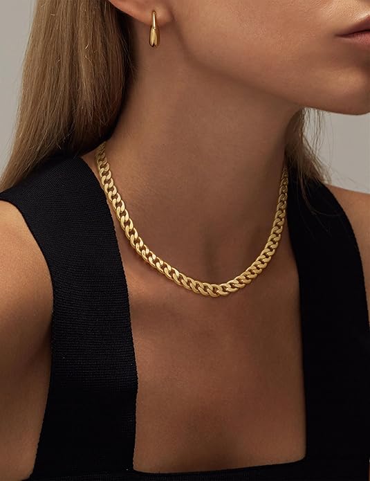 Collar chunky de eslabones cubanos