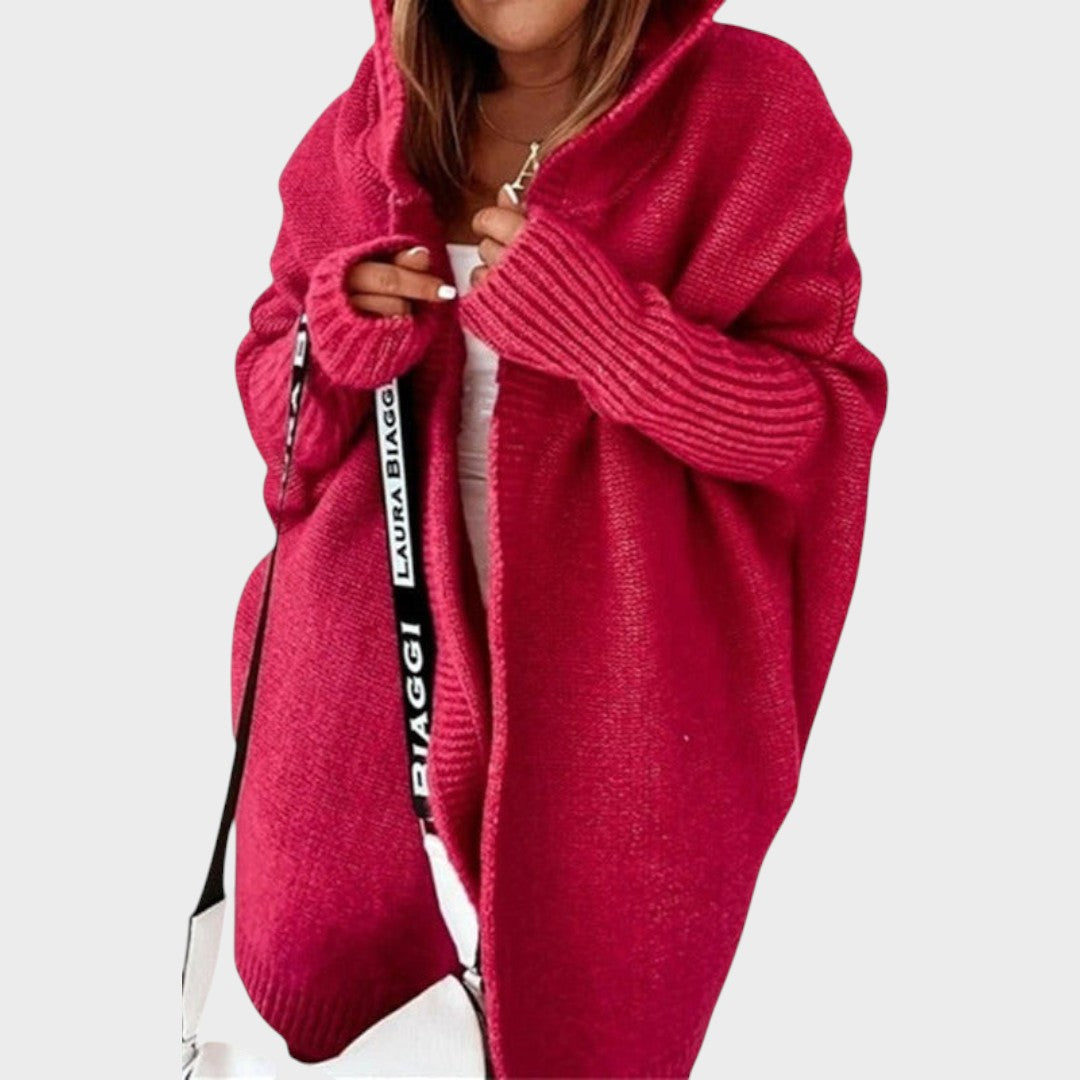 Marcela™ |  Cárdigan de Punto con Capucha Oversized