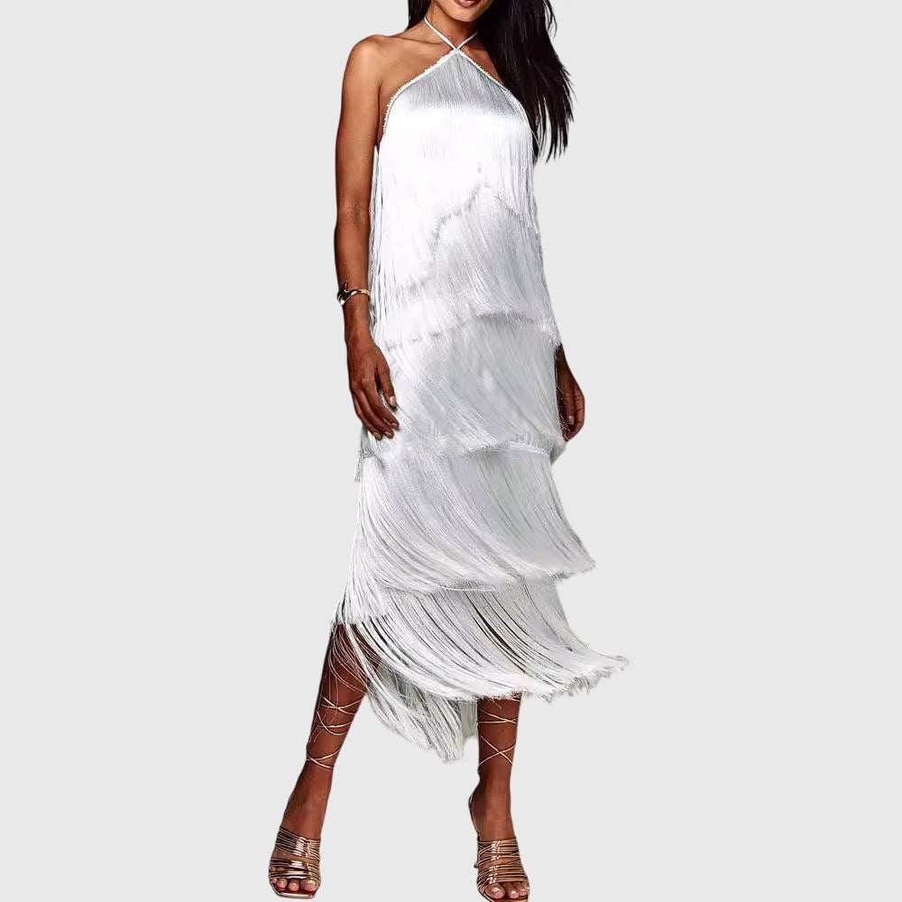 Monique | Vestido con Flecos