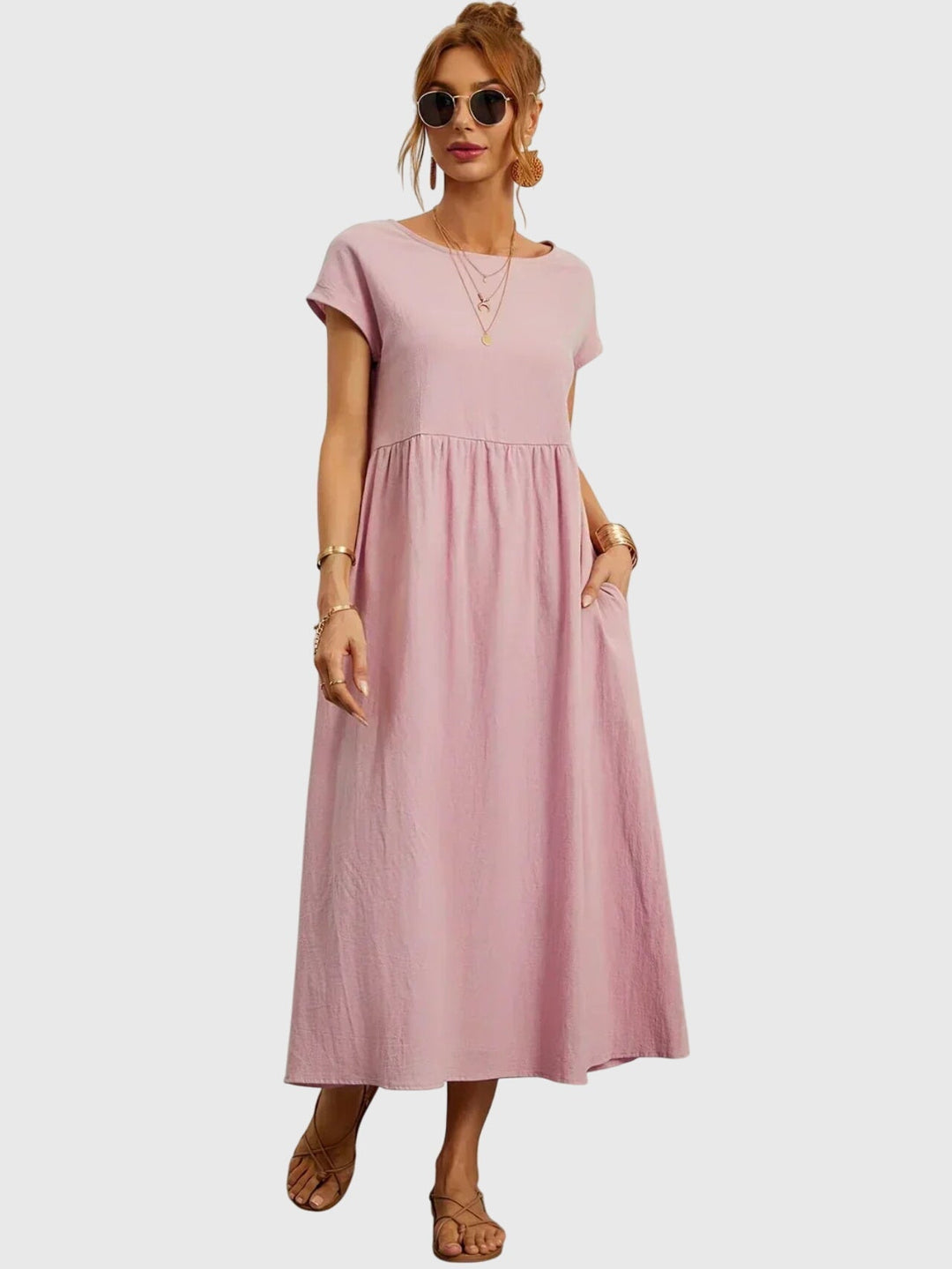 Giselle | Vestido Casual con Bolsillos