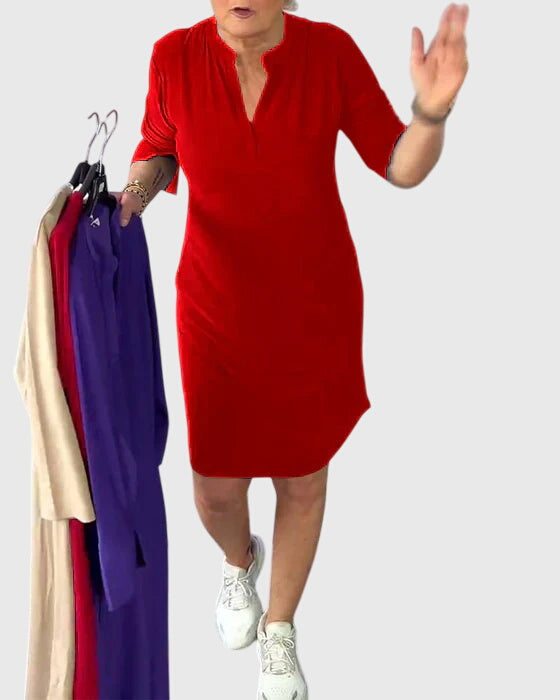 Caroline | Vestido Sin Mangas de Cuello en V