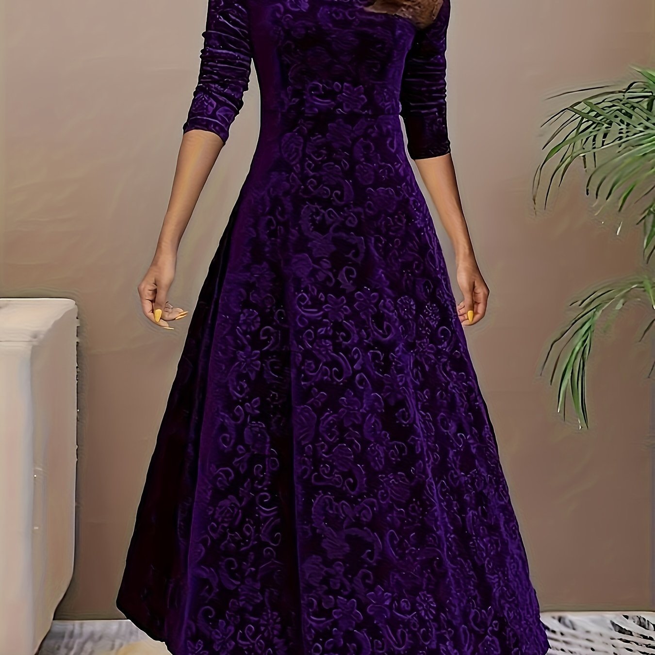 Julie | Elegante Vestido Maxi con Estampados