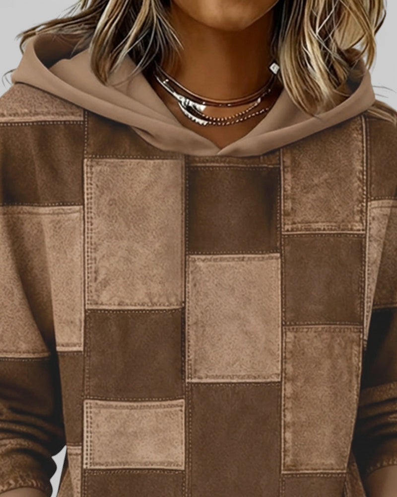 Lucía™ | Sudadera a cuadros con capucha