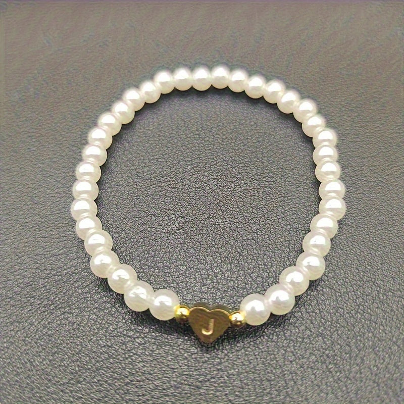 Pulsera Chic con Inicial en Corazón (A–Z)