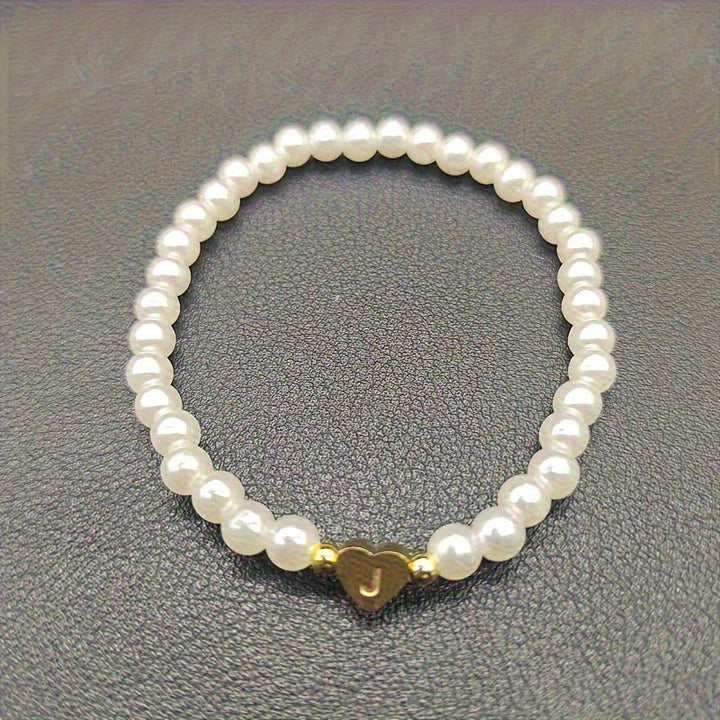 Pulsera Chic con Inicial en Corazón (A–Z)