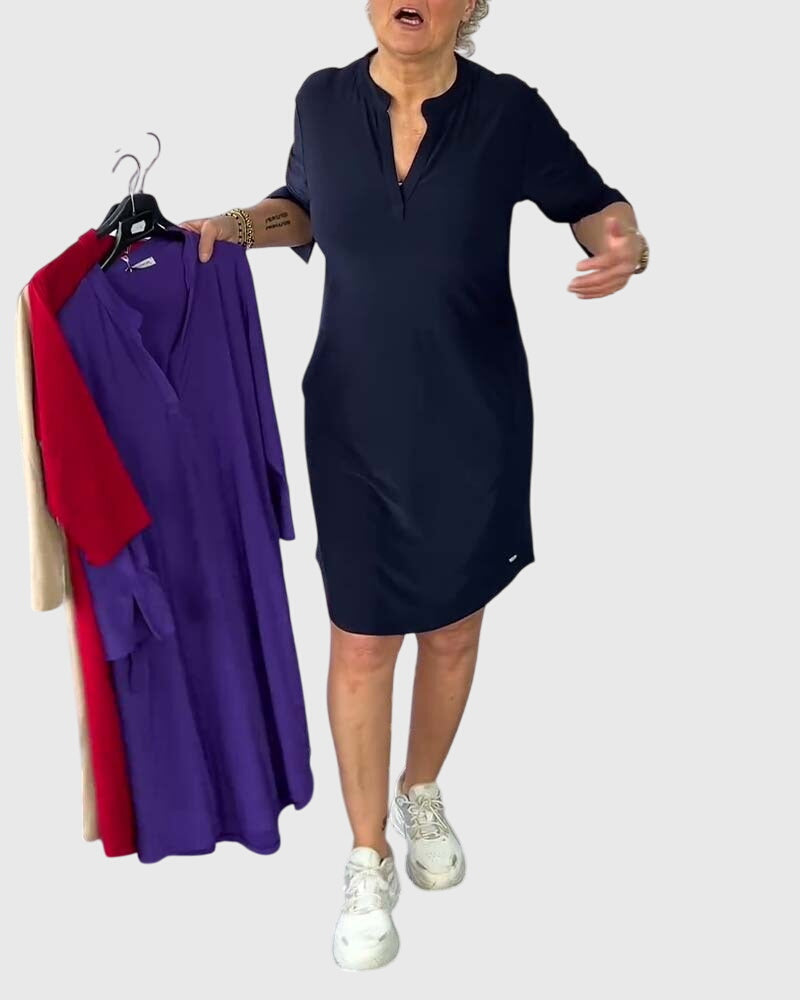 Caroline | Vestido Sin Mangas de Cuello en V