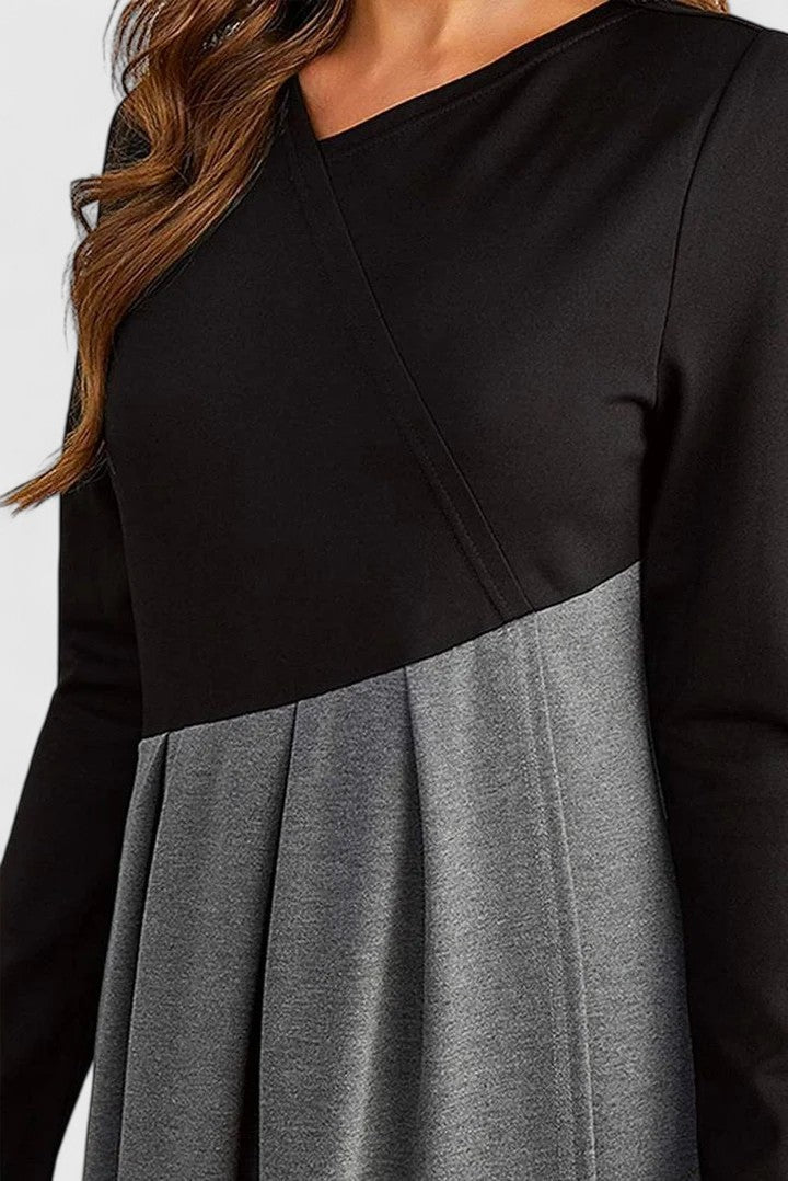 Jeanne | Elegante Vestido Maxi de Manga Larga