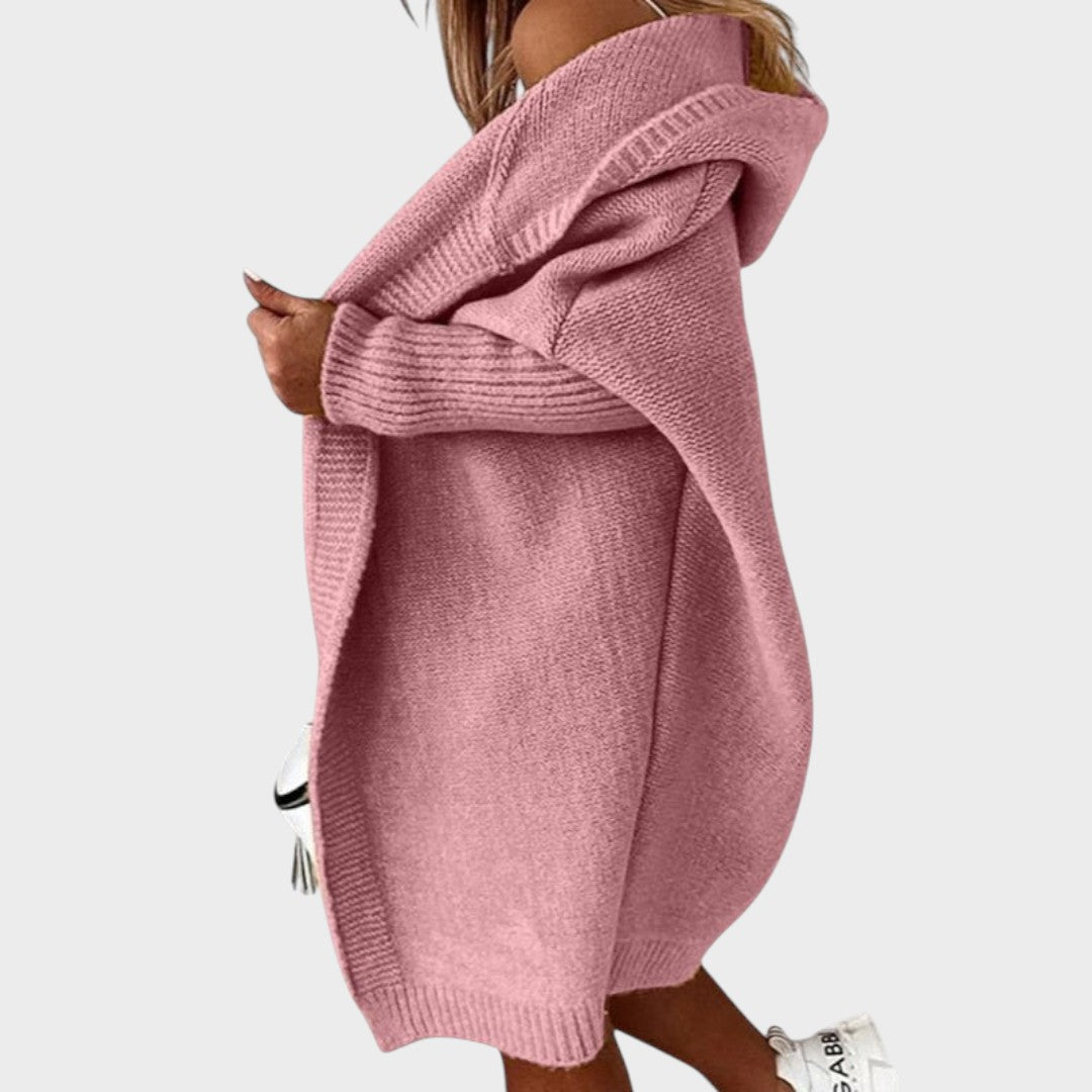 Marcela™ |  Cárdigan de Punto con Capucha Oversized