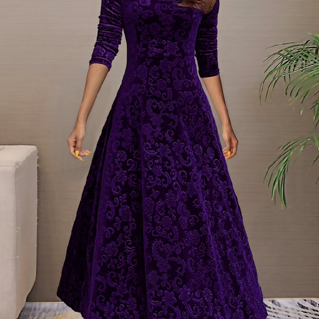 Sandrine | Vestido de Terciopelo Elegante para Celebraciones