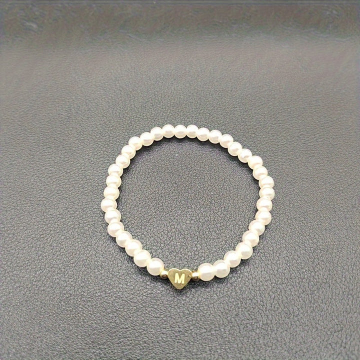 Pulsera Chic con Inicial en Corazón (A–Z)