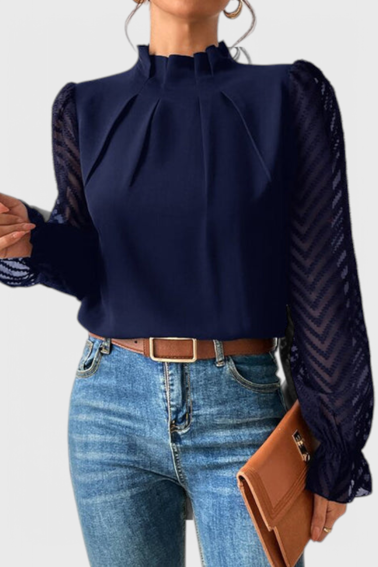 Blusa de Manga Larga Náutica Helga