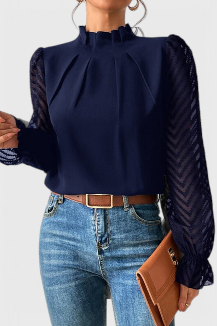 Blusa de Manga Larga Náutica Helga