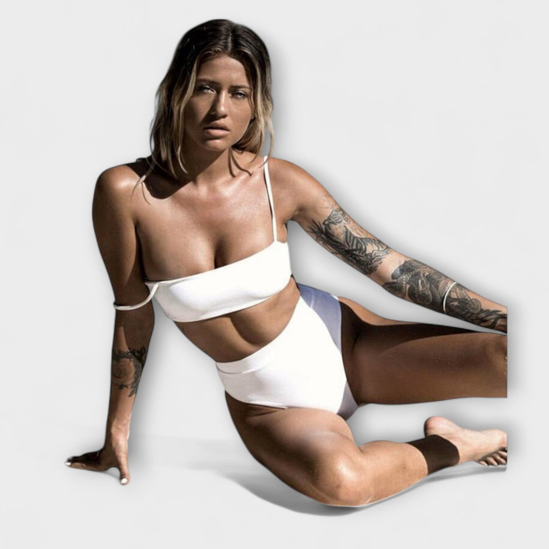 Candela - Bikini Minimalista de Rayas