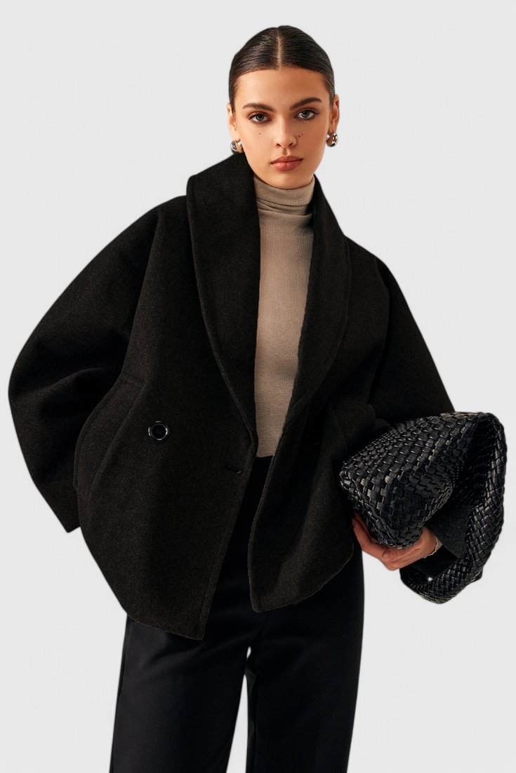 Helena Abrigo de Tweed Oversized
