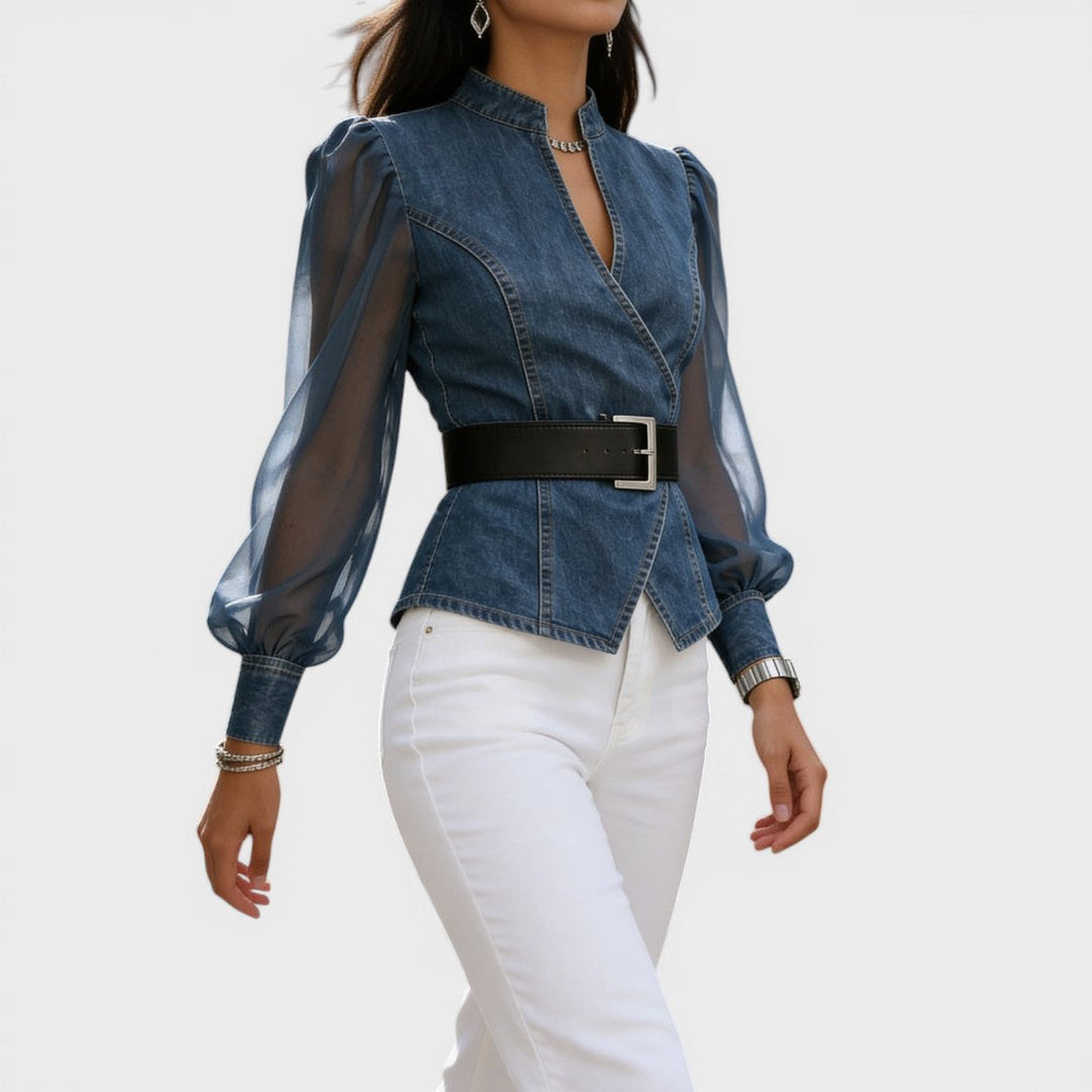 Lucía™ | Top vaquero elegante