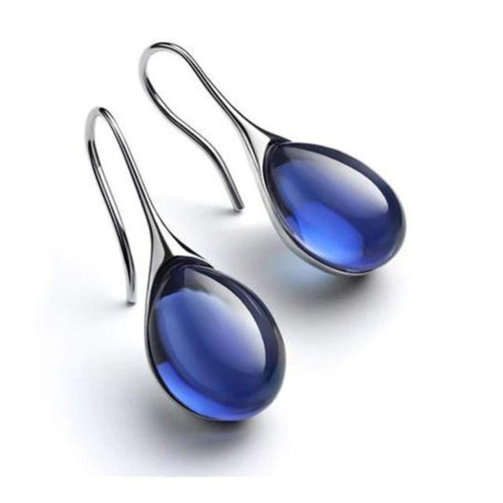 Pendientes colgantes elegantes con cristales