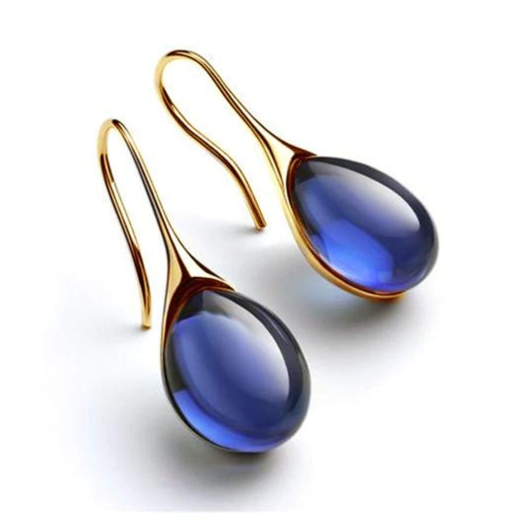 Pendientes colgantes elegantes con cristales