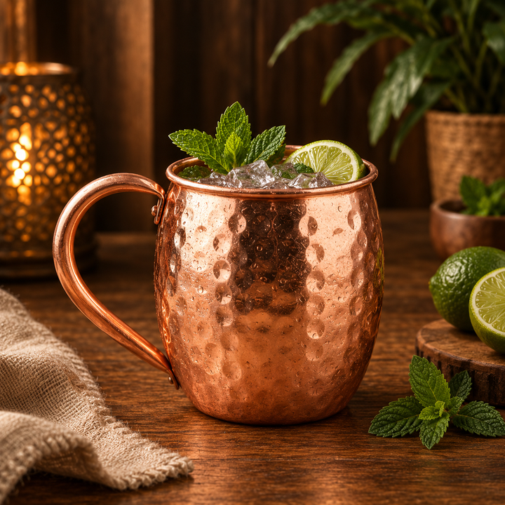 Taza Artesanal de Cobre Puro