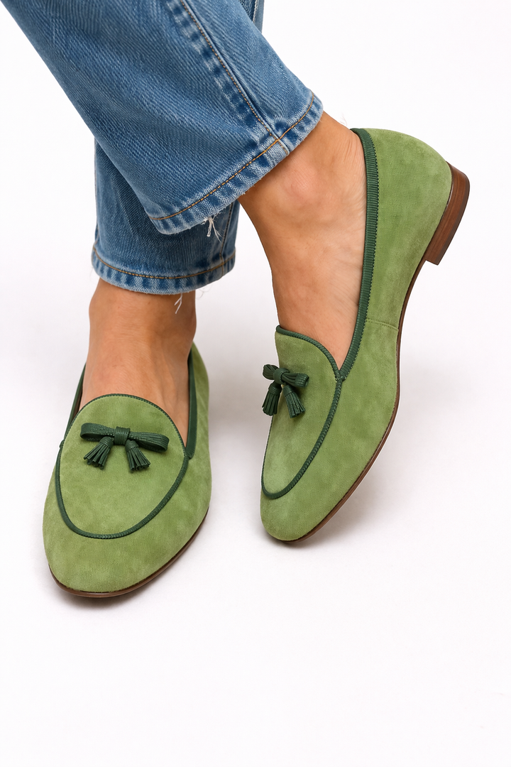 Geneviève - Zapato Plano Elegante con Lazo