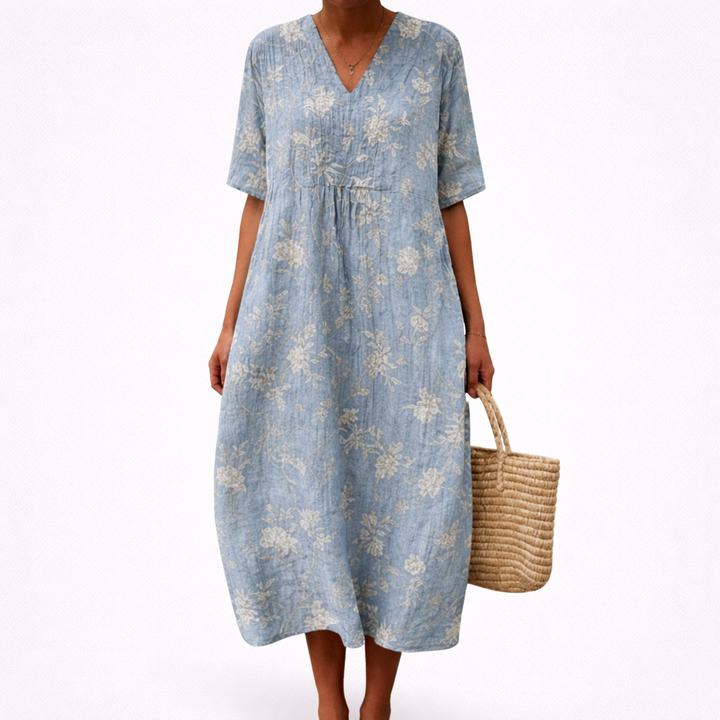 Línea - Vestido de Verano Estampado que Favorece