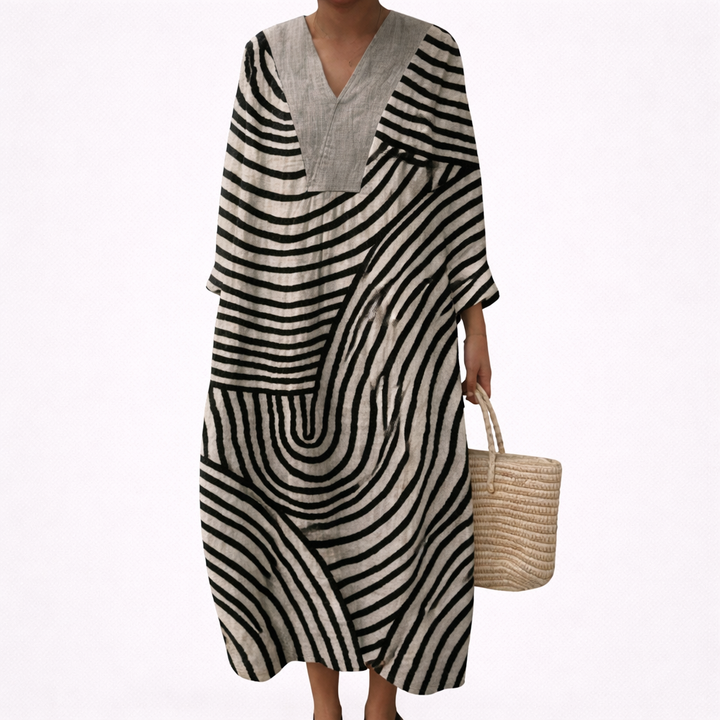Lila - Vestido de Verano con Estampado Flattering